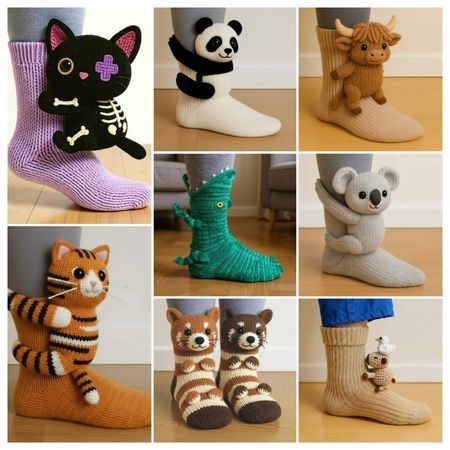 🔥 HOT SALE 49% OFF🦥3D Animal Socks | Fun Novelty Socks with Realistic 3D Designs | For Men & Women🧦